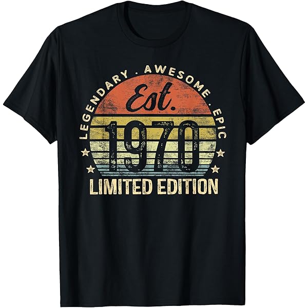 Amazon.com: Vintage Est 1970 Limited Edition Classic 1970